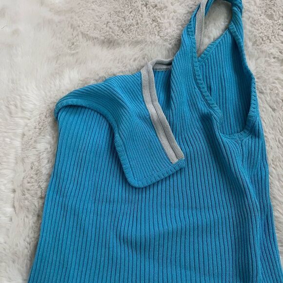 Jacquemus La Maille Aceno One-Shoulder Tank Top - Picture 2 of 9